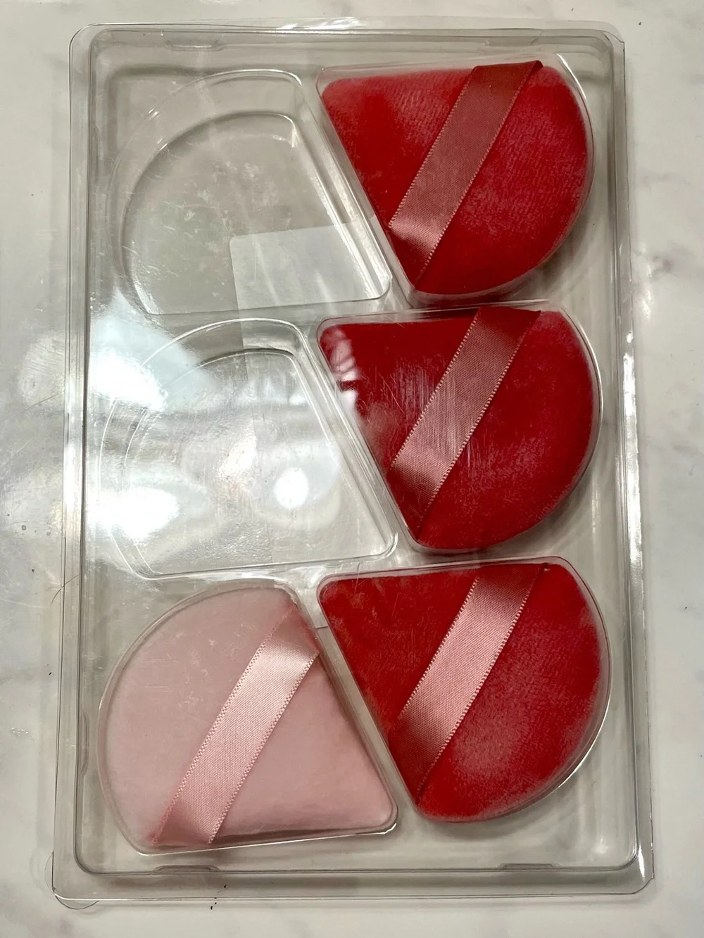 FREE WITH PURCHASE: 4 Pack of Pink Makeup Puffs